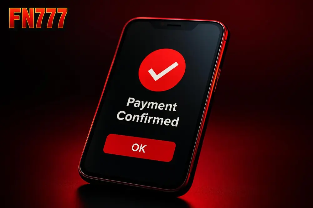 FN777 bKash Deposit — a smartphone screen showing a mobile wallet payment confirmation FN777 bKash Deposit — a smartphone screen showing a mobile wallet payment confirmation